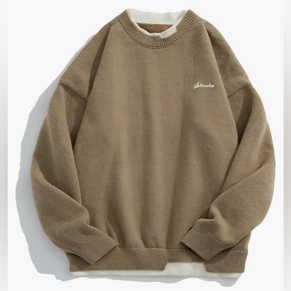 NEW - Aelfric Eden Oversized Sweater 90s Vintage LS Unisex Crewneck Pullover
